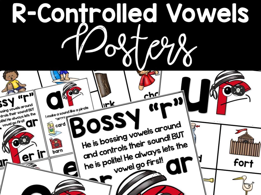 r-controlled vowel posters