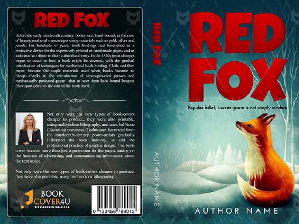 red fox snowy forest