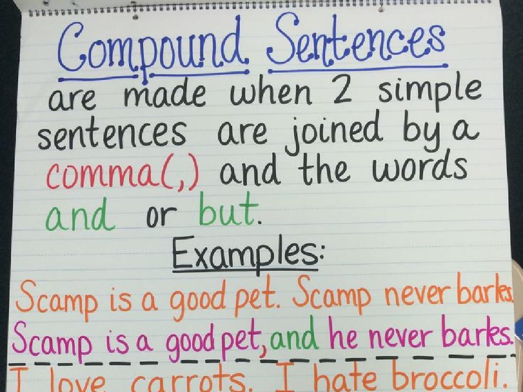 compound sentences examples