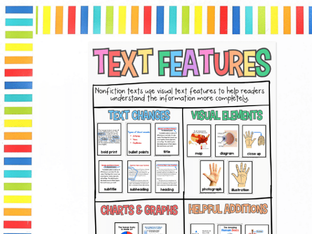 text features poster