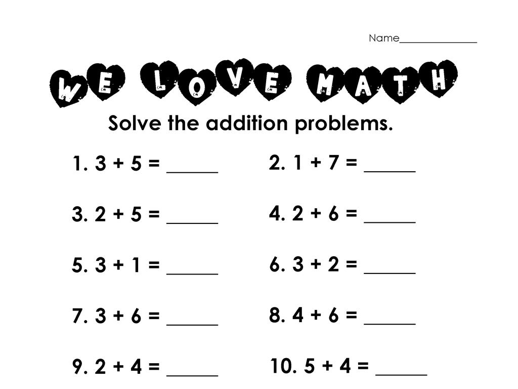 addition heart shapes