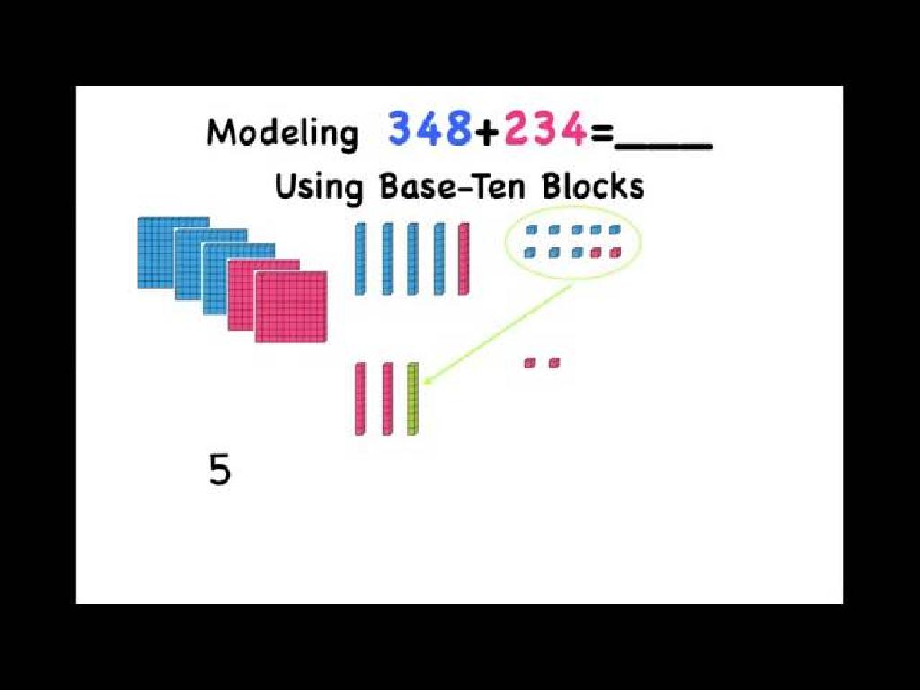 base-ten blocks addition