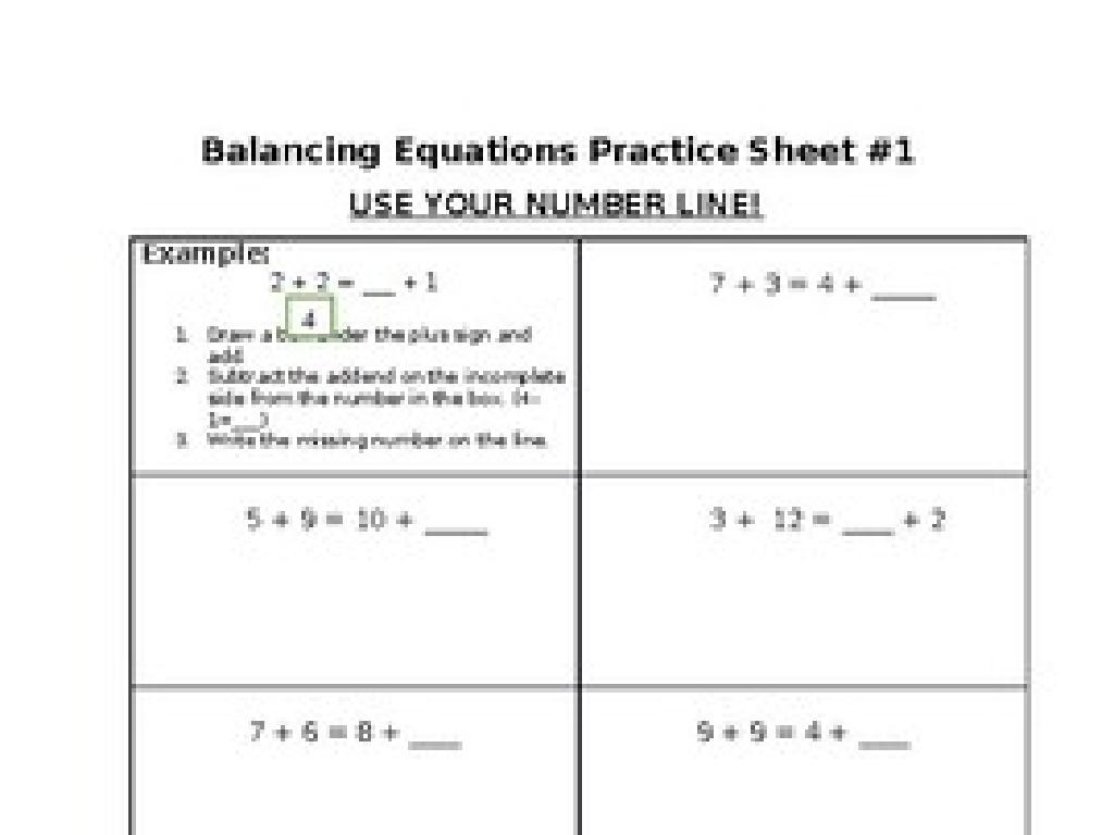 math equations practice