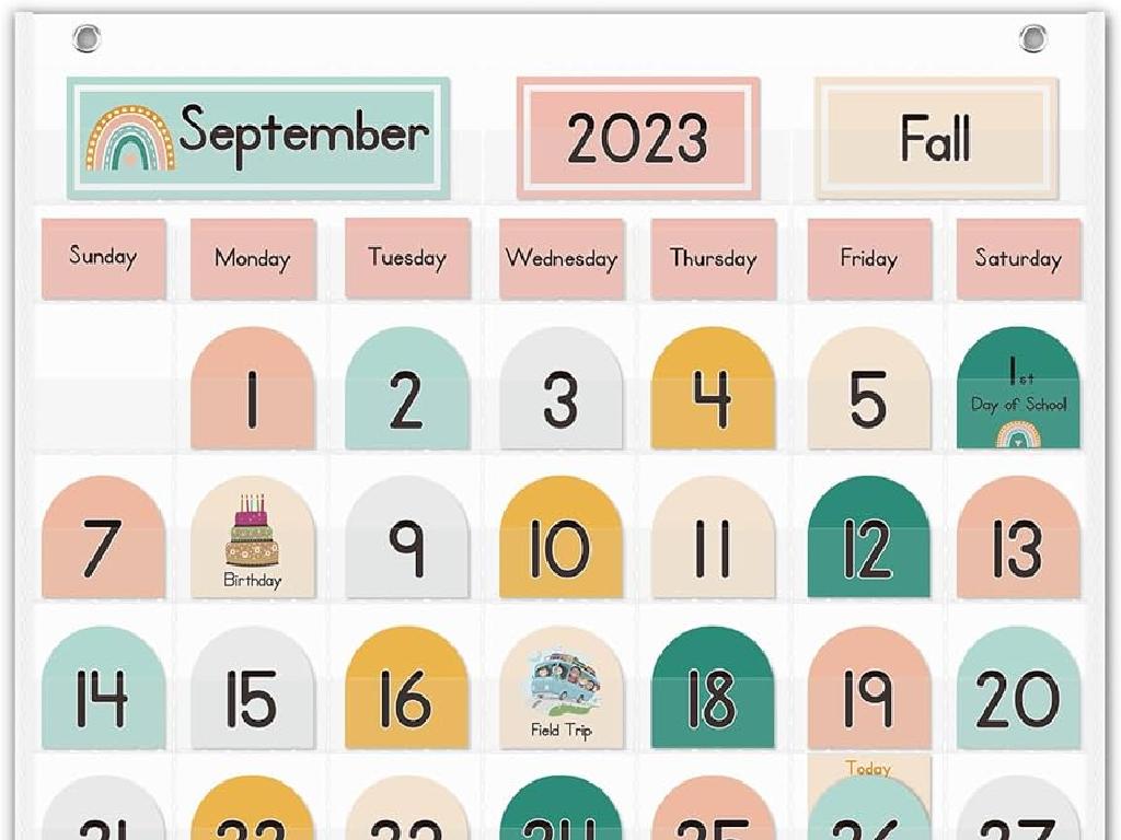 fall theme calendar