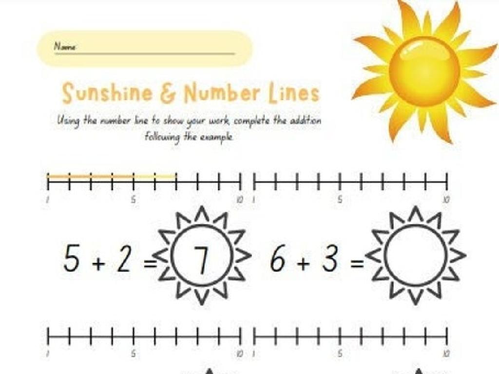 sunshine math worksheet