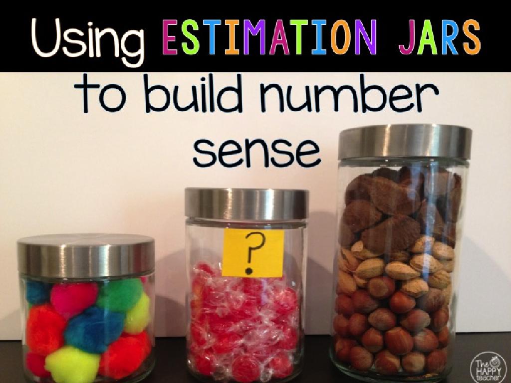 colorful estimation jars