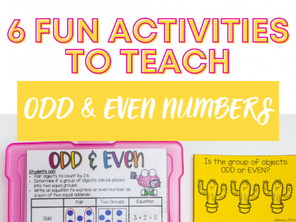 odd even number activities