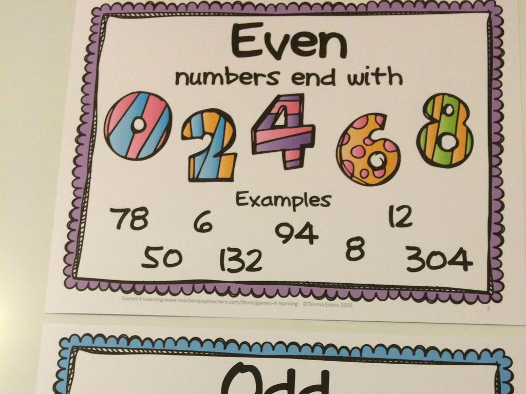 even numbers examples