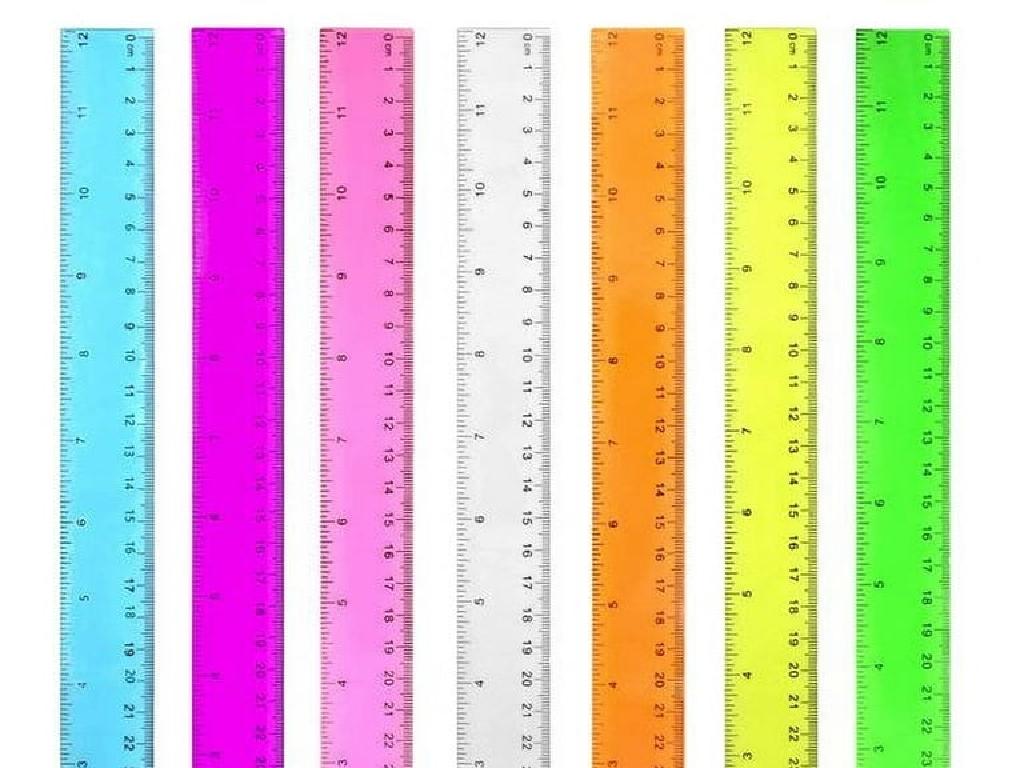 colorful vertical rulers