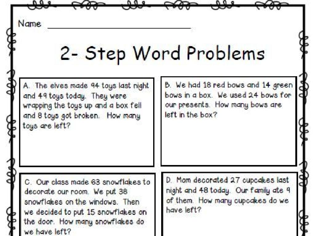 2-step word problems