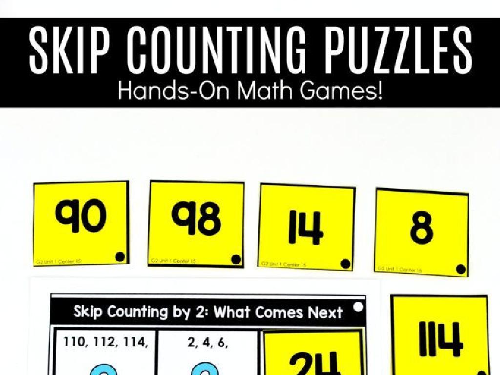 skip counting puzzles