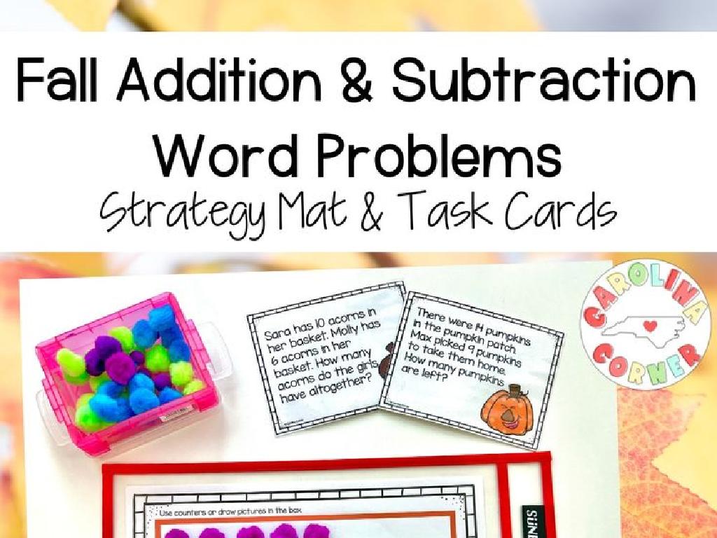 fall math strategy cards