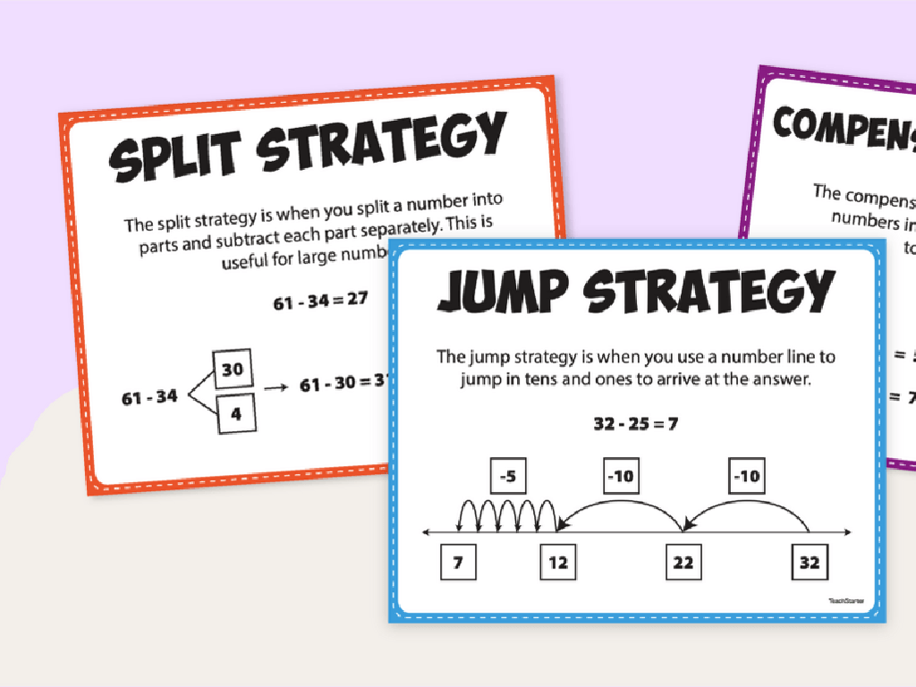 math strategies split jump