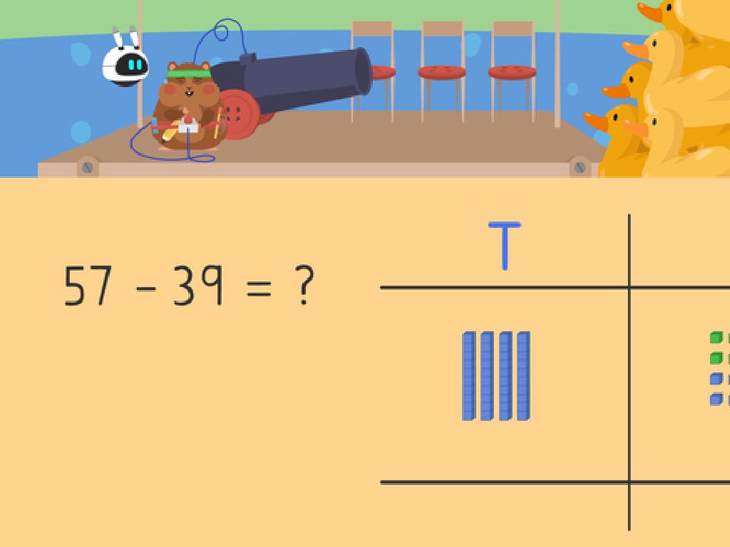 animal subtraction problem