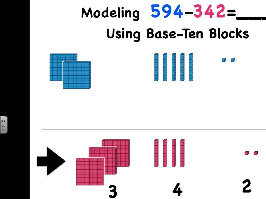 base-ten block subtraction