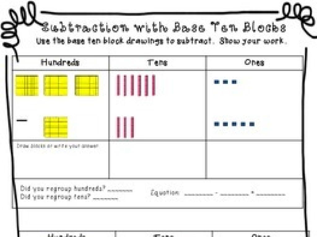 base ten subtraction