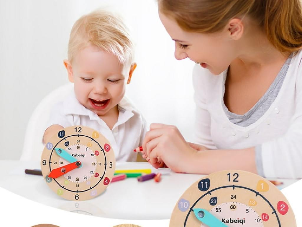 colorful toy clock