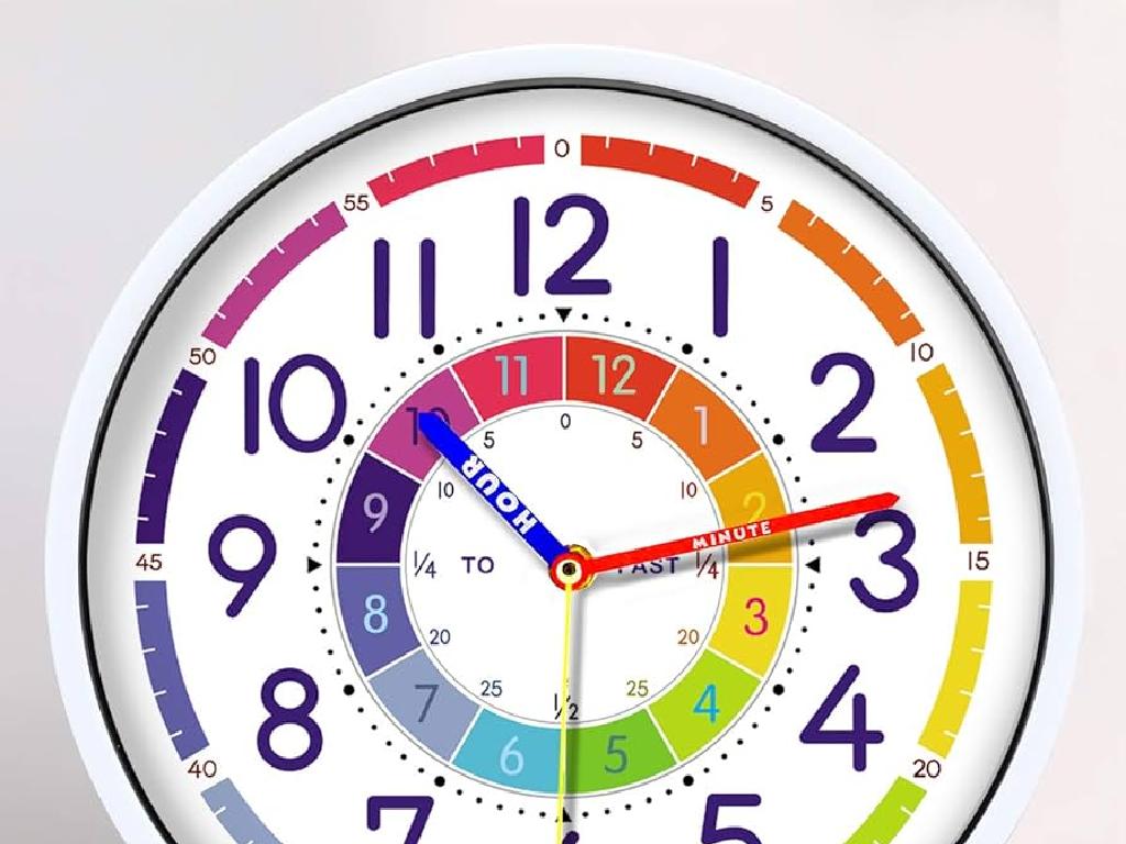 educational clock sections