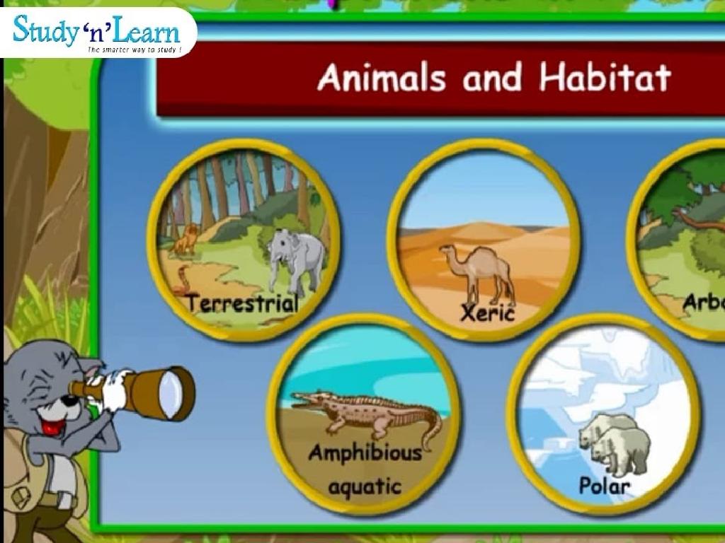 animal habitat categories