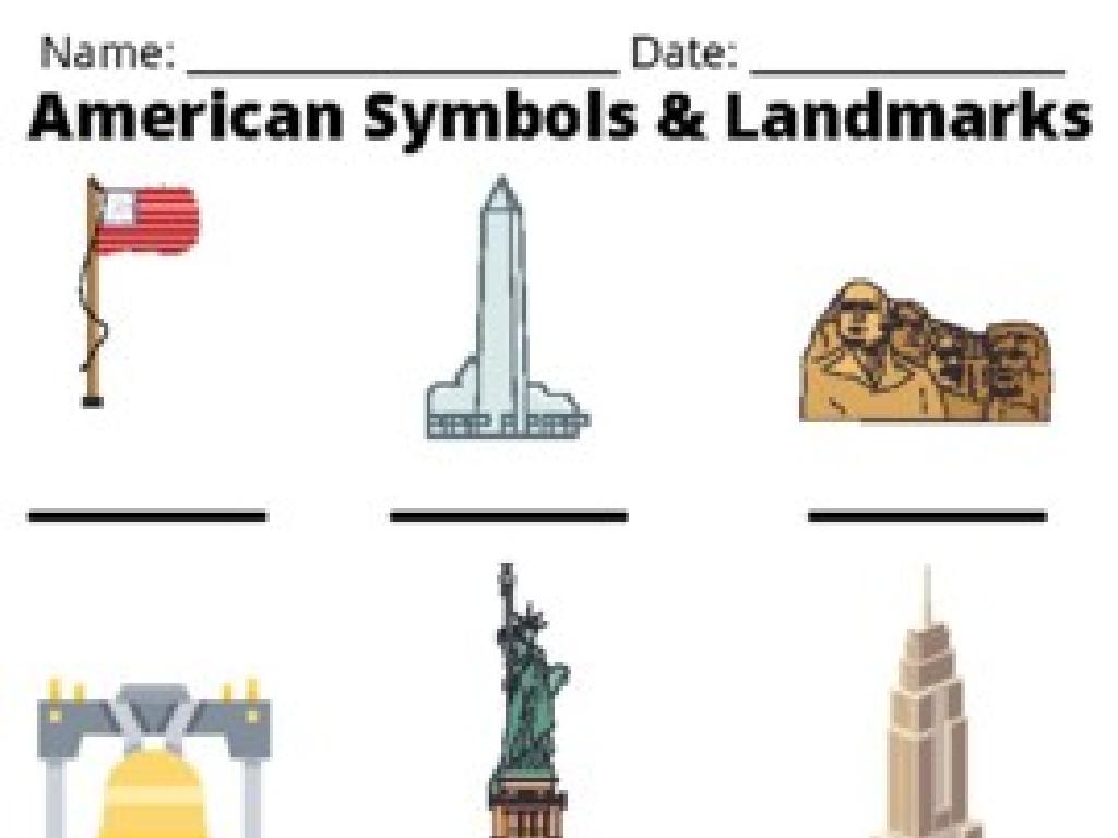 american landmarks worksheet