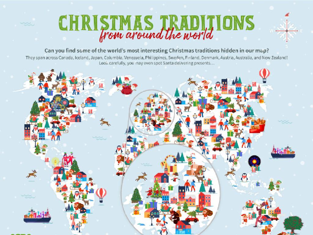 christmas traditions map