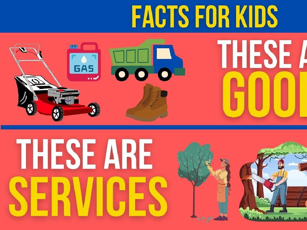 kids goods services illustration