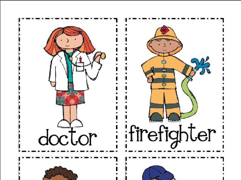 cartoon doctor firefighter