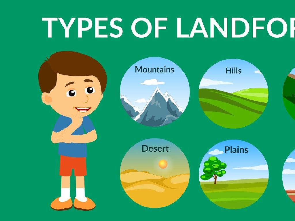 boy landforms illustration