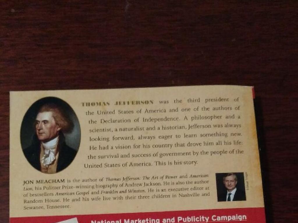 jefferson biography portrait