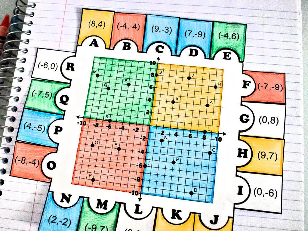 colorful coordinate grid