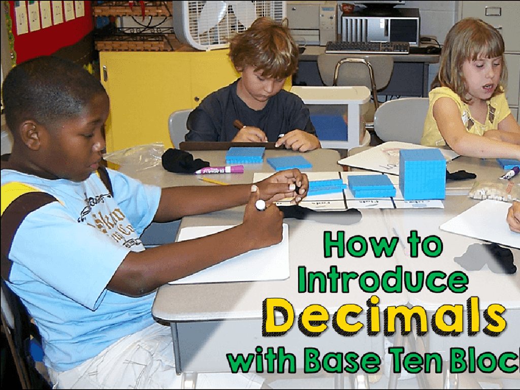 decimal learning blocks