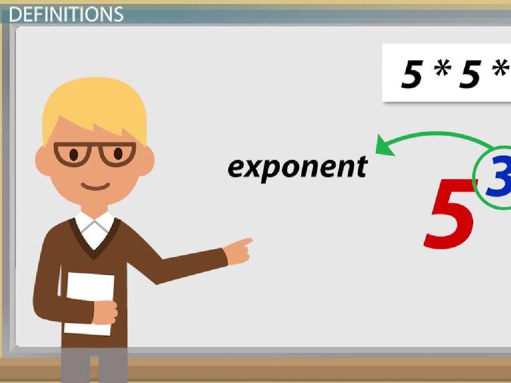 teacher explaining exponents