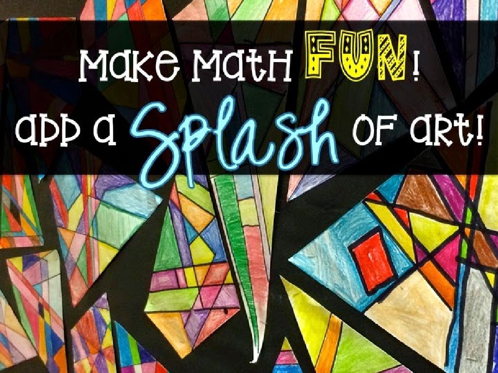 colorful math art background