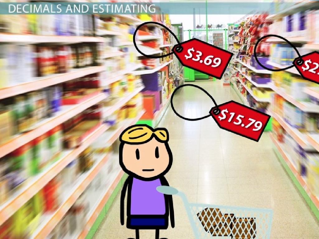 supermarket cartoon shopper