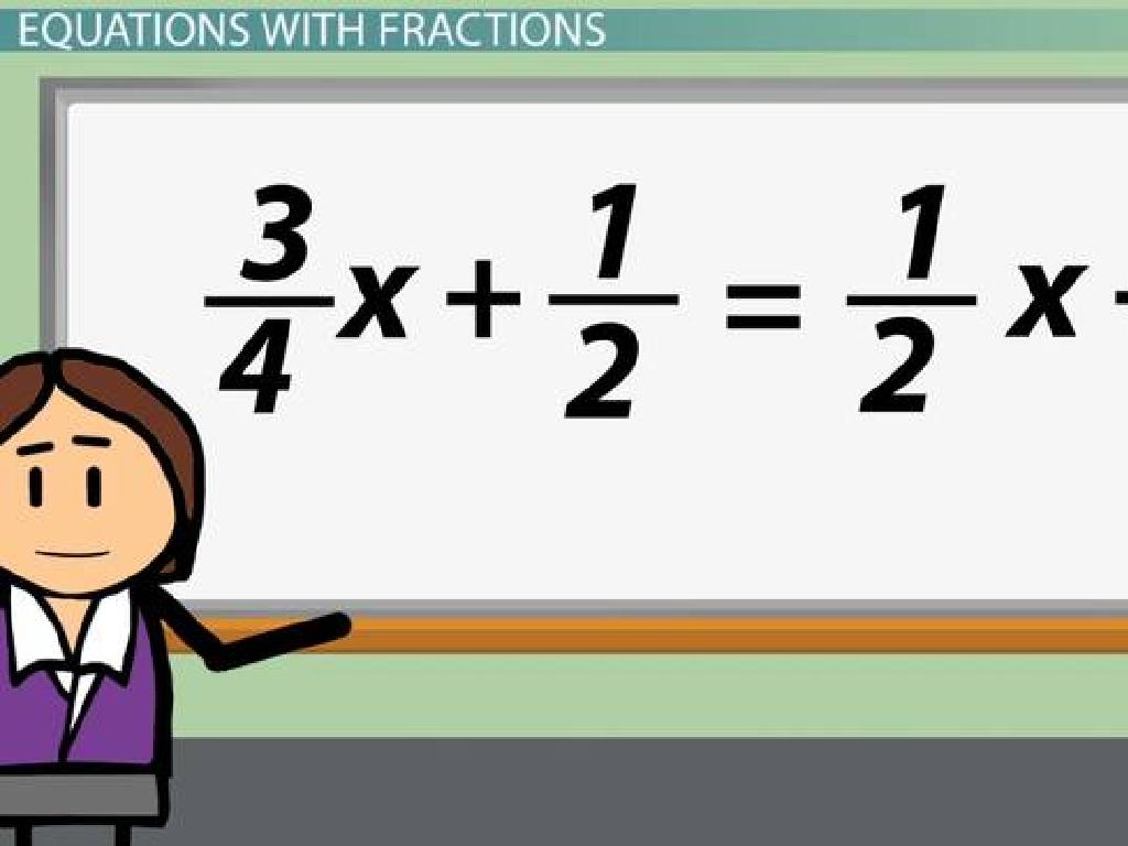 teacher fractions whiteboard