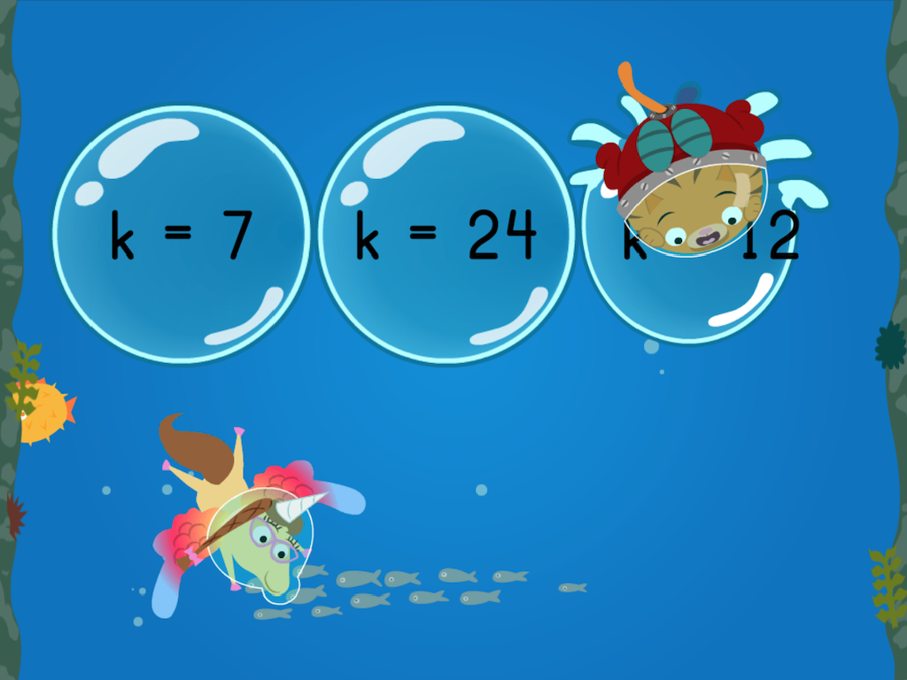 underwater equation bubbles