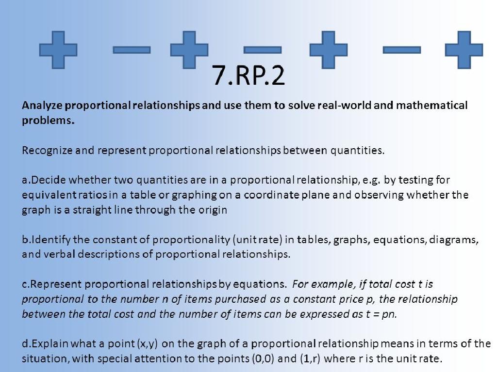 proportional relationships symbols