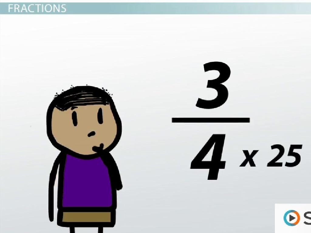 fraction math cartoon