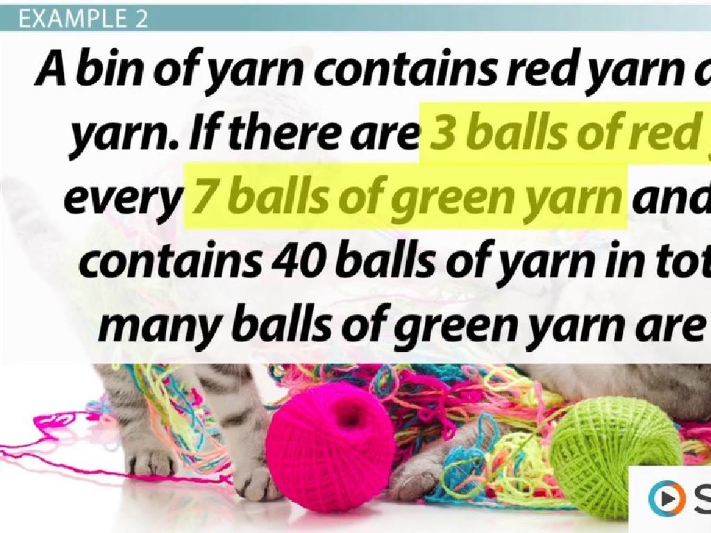 math problem yarn balls