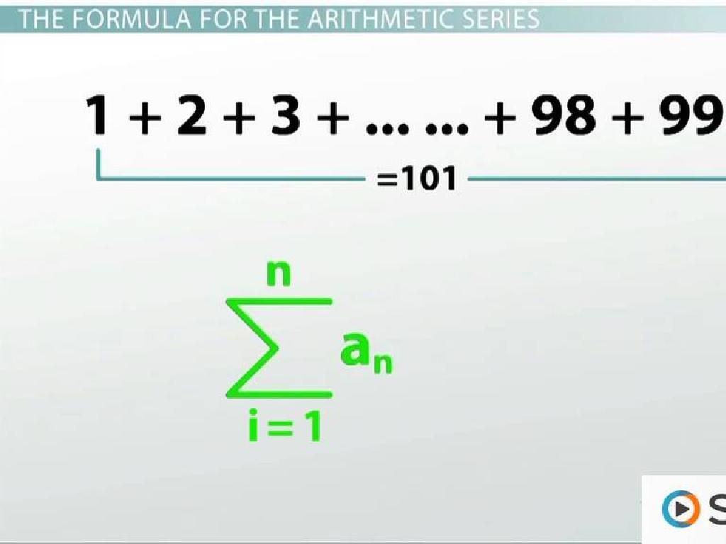 arithmetic series formula