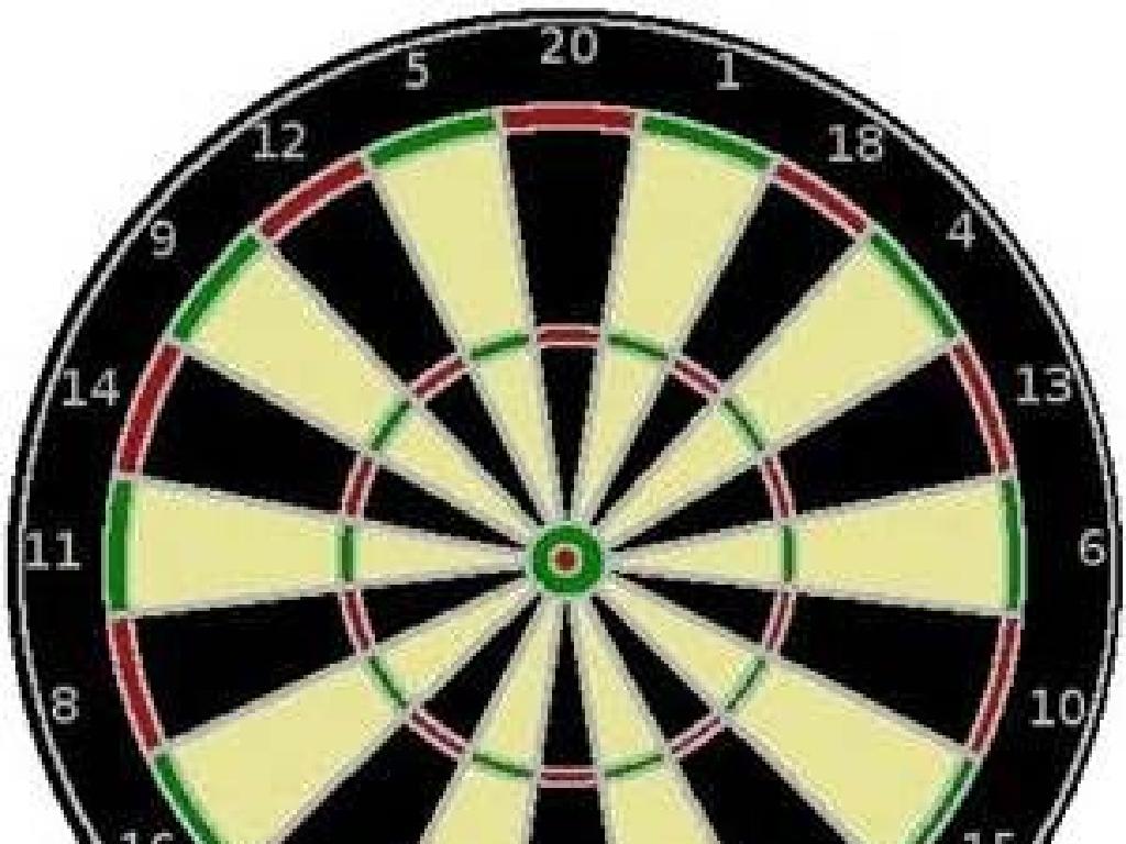 numbered dartboard bullseye