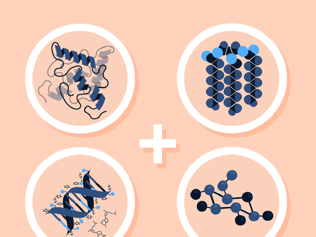 molecular structures peach