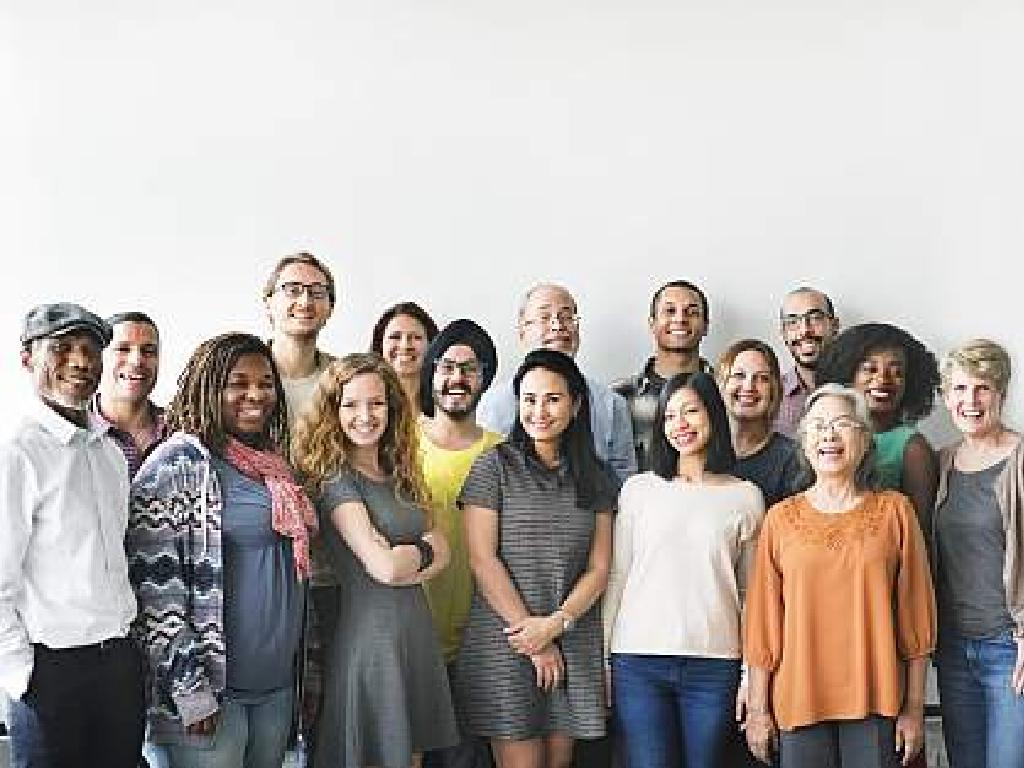 diverse people smiling