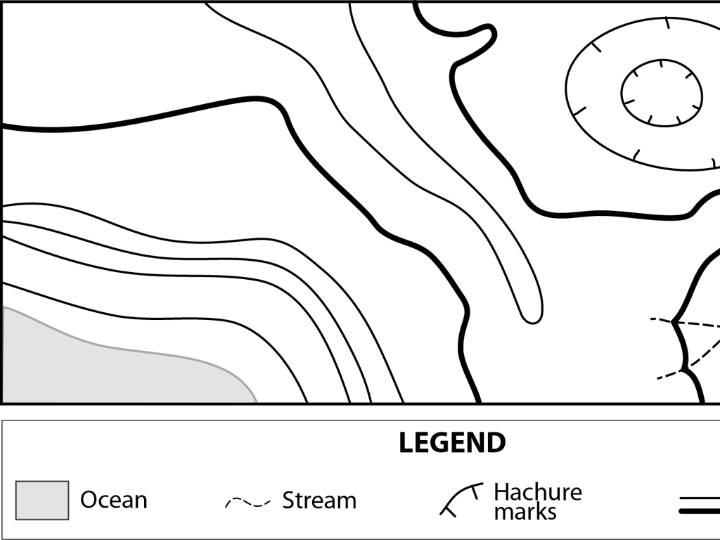 ocean topographic map