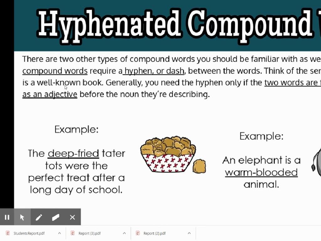 compound words hyphen examples