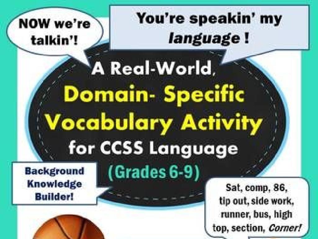 vocabulary activity grades 6-9