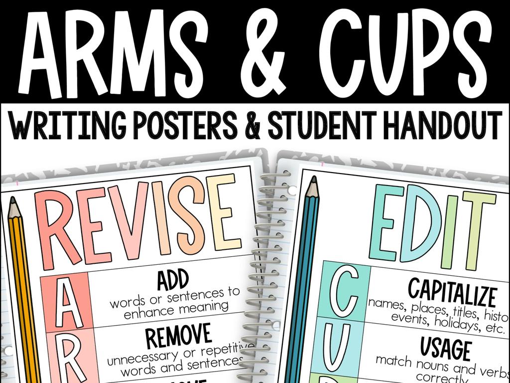 revise edit posters