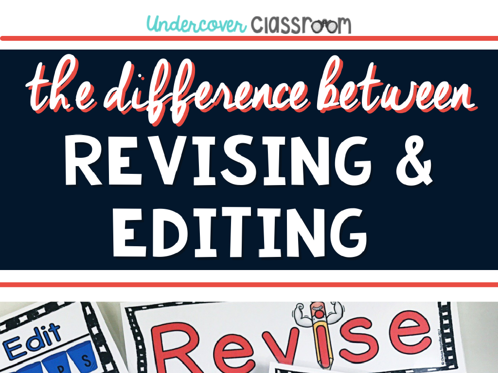 revising vs editing graphic