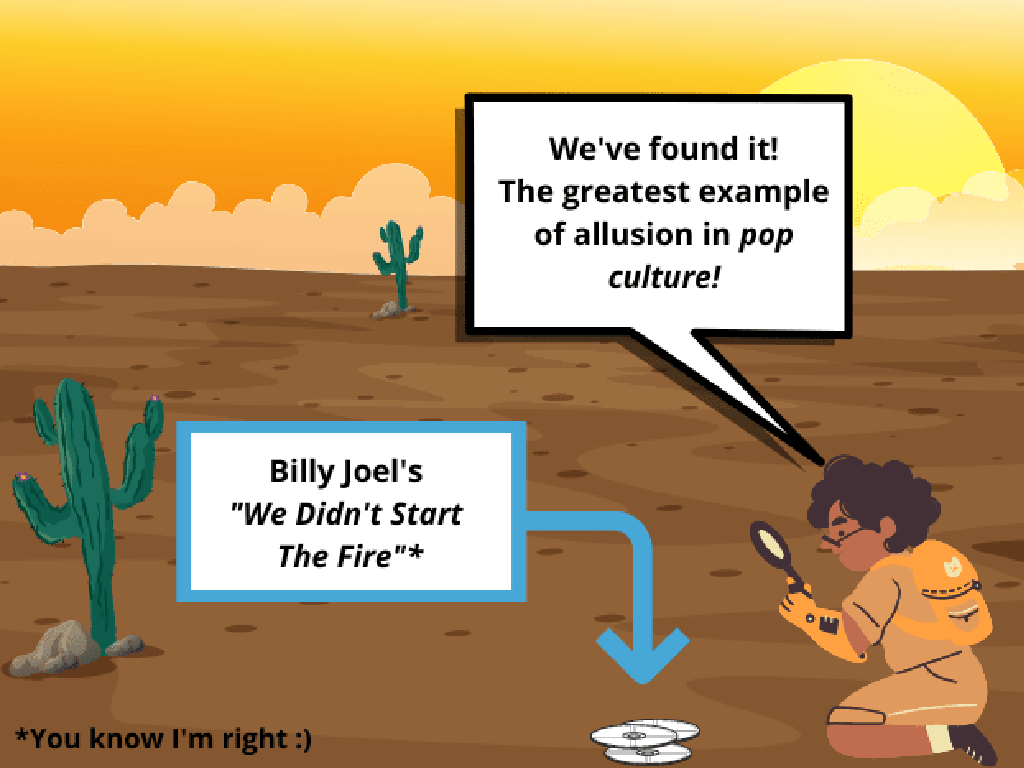 cartoon desert allusion search