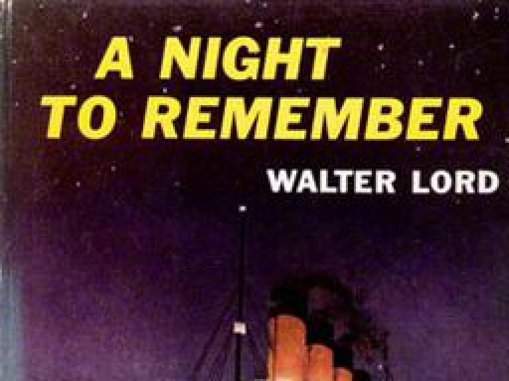 night to remember cover